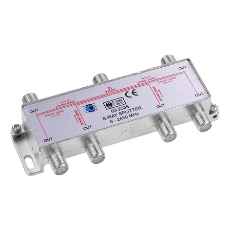 Splitter 6 Cai Power Pass 5-2450 Mhz