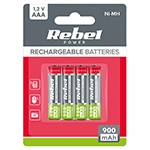 Acumulatori Ni-mh Aaa R3 900mah Blister 4 Buc Rebel