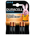 Baterie Alcalina Duracell Optimum Lr03 Blister 4 Buc