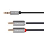 Cablu Jack 3.5 - 2rca 1.8m Basic K&m