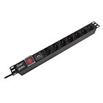 Pdu Rack 19 Inch 7 Prize Switch 16a 2m Emtex