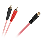 Cablu Y Rca Mama - 2xrca Tata 0.2m