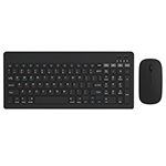 Kit Tastatura Si Mouse Wireless Negru Omega