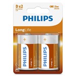 Baterie Longlife R20 D Blister 2 Buc Philips