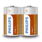 Baterie Longlife R20 D Folie  2 Buc Philips