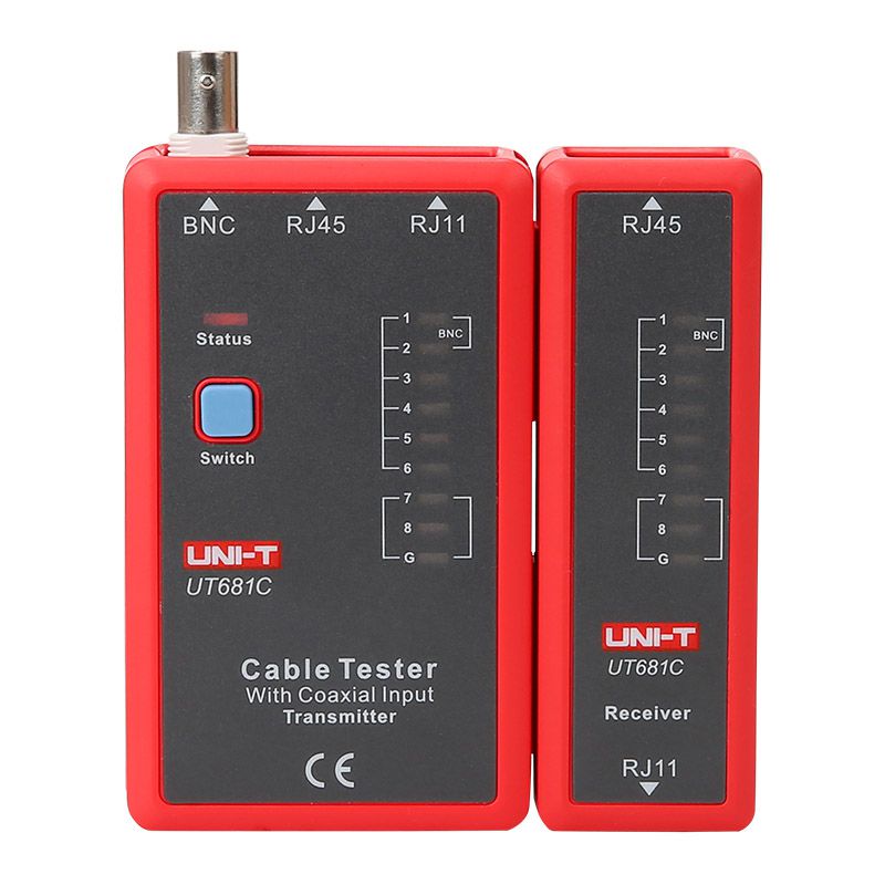 Tester Cabluri Uni-T UT681C, Ethernet RJ45 RJ11 BNC HDMI, Scurtcircuit Circuit Deschis Incrucisate [1]