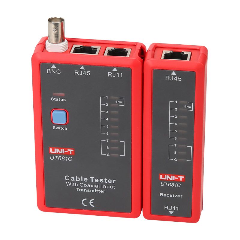Tester Cabluri Uni-T UT681C, Ethernet RJ45 RJ11 BNC HDMI, Scurtcircuit Circuit Deschis Incrucisate [2]