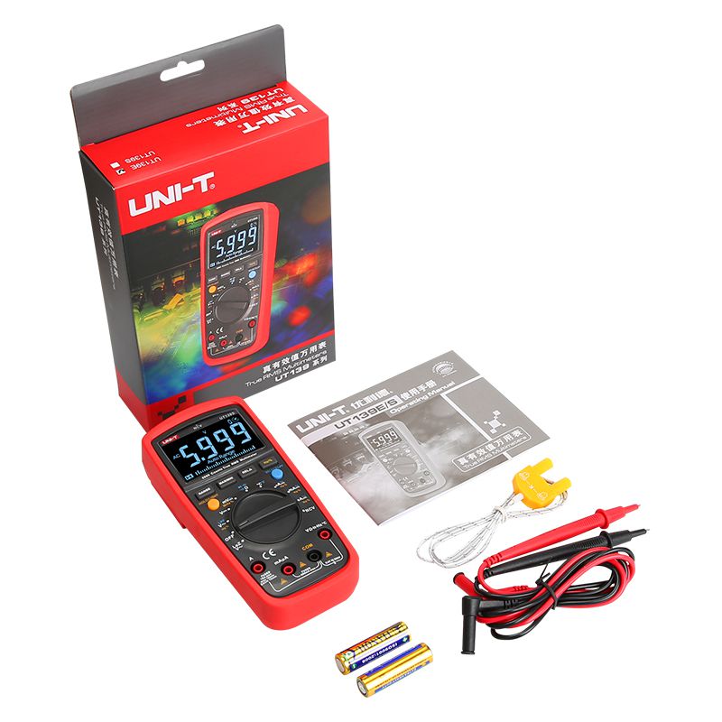 Multimetru Digital Uni-T UT139S, True RMS, Temperatura 1000°C, Autoscalare, CAT III 600V, Frecventa, Capacitate [8]