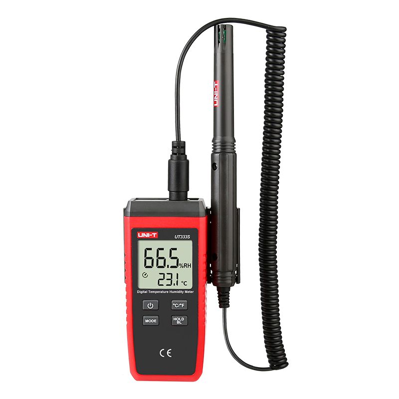 Termohigrometru Digital Uni-T UT333S, Temperatura, Umiditate 0-100% RH, Iluminare, Compact [1]