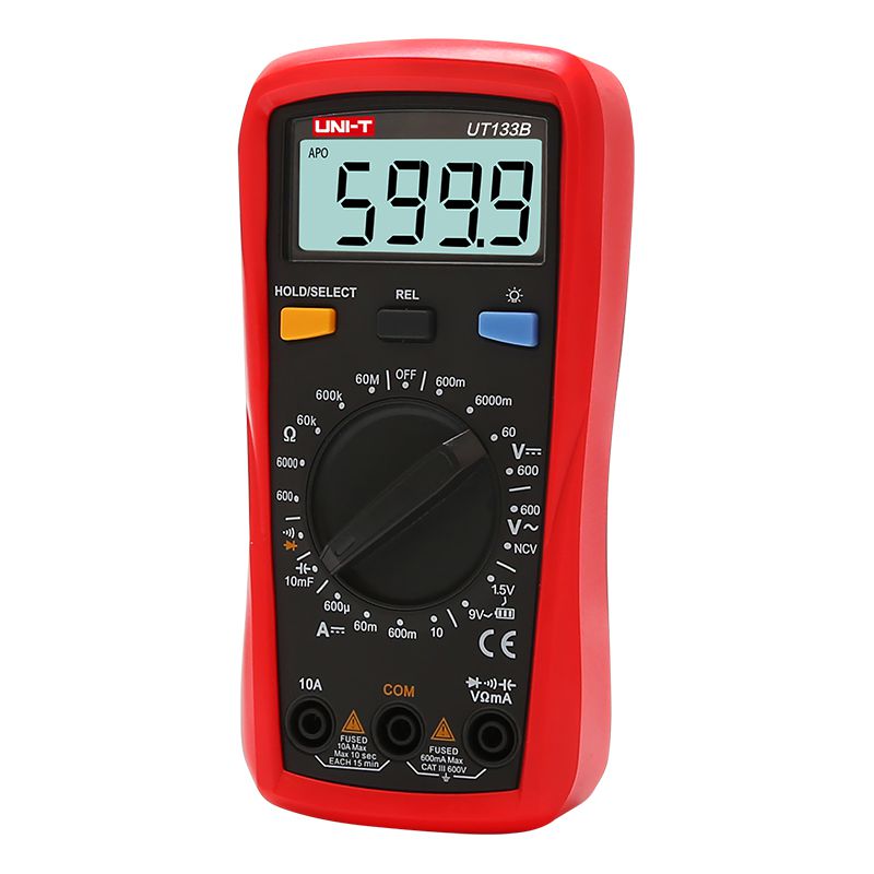 Multimetru Digital Uni-T UT133B, Capacitate 100µF, Tensiune, Curent, Rezistenta, Testare Diode, Compact, Portabil [4]