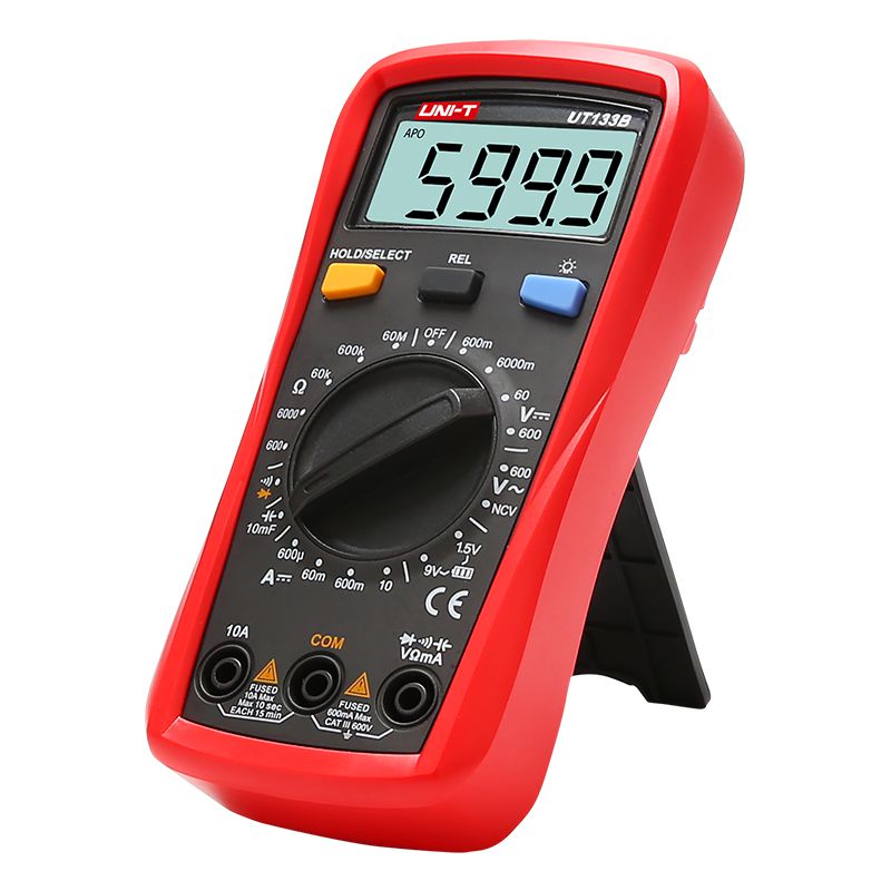 Multimetru Digital Uni-T UT133B, Capacitate 100µF, Tensiune, Curent, Rezistenta, Testare Diode, Compact, Portabil [6]