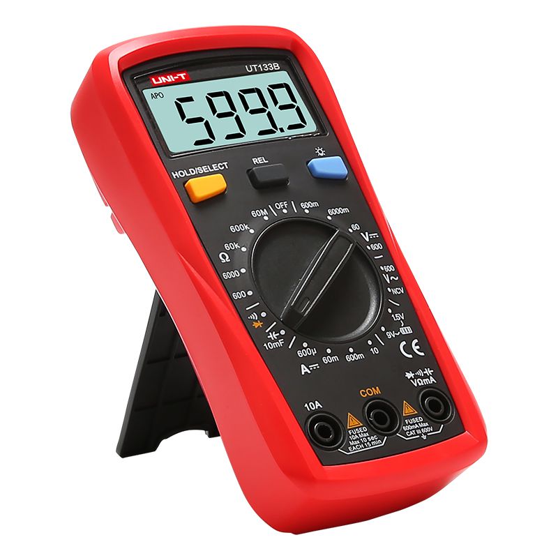 Multimetru Digital Uni-T UT133B, Capacitate 100µF, Tensiune, Curent, Rezistenta, Testare Diode, Compact, Portabil [7]