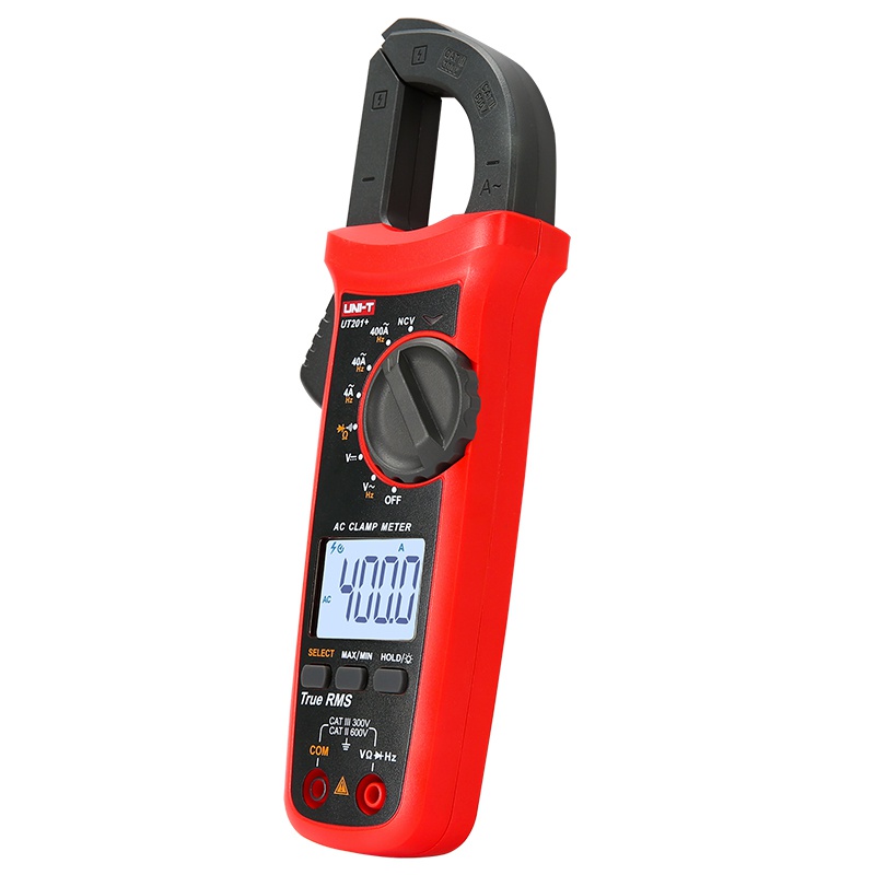 Clampmetru Digital Uni-T UT201, True RMS, Autoscalare, 600A AC, Tensiune DC/AC 600V, Rezistenta, Testare Diode [2]