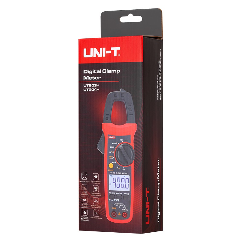 Clampmetru Digital Uni-T UT203, Frecventa 10MHz, Capacitate 60µF, 600A AC, Tensiune DC/AC, NCV, Iluminare [7]