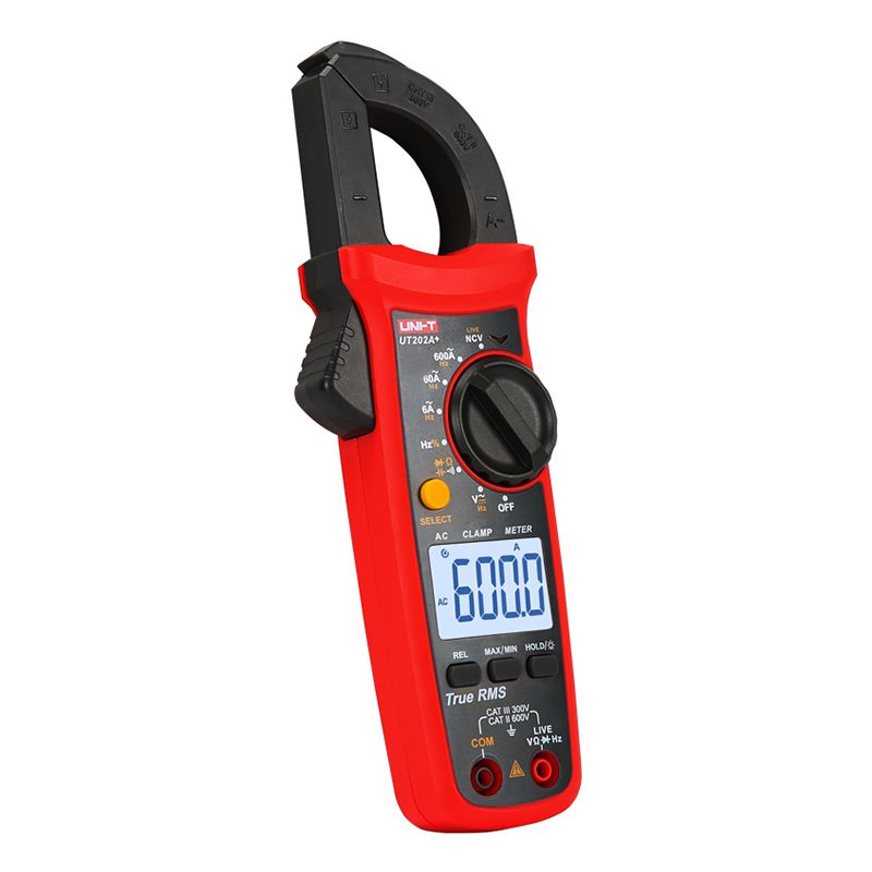 Clampmetru Digital Uni-T UT202A, True RMS, Frecventa 10MHz, 600A AC, Capacitate, NCV, Iluminare, Autoscalare [3]