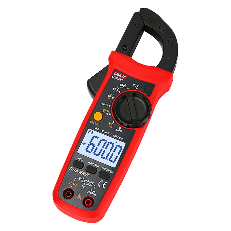 Clampmetru Digital Uni-T UT202F, Capacitate 60mF, True RMS, 600A AC, Frecventa, NCV, Autoscalare, Iluminare [4]