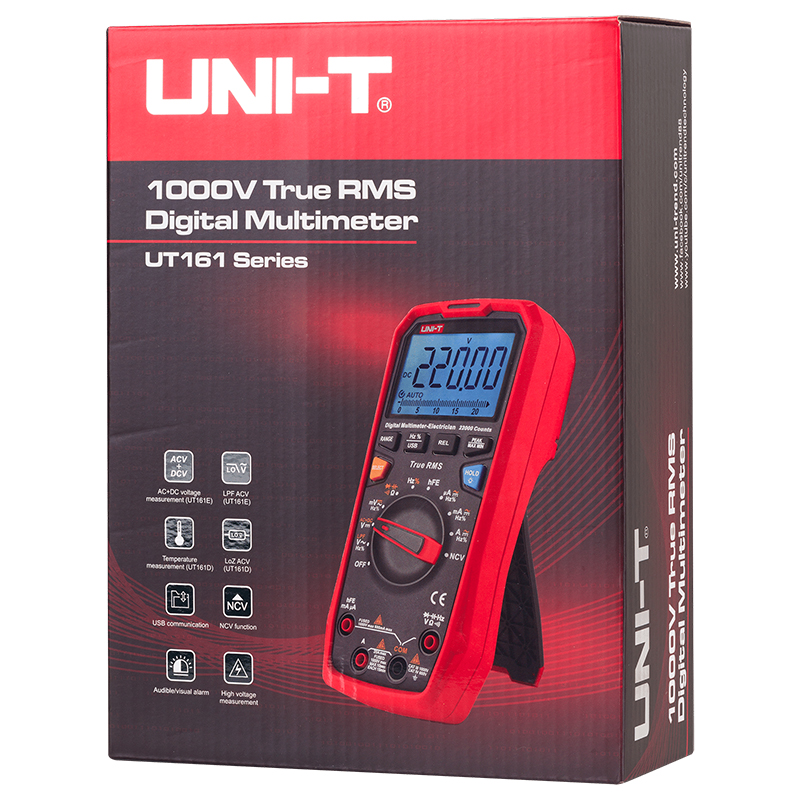 Multimetru Digital Uni-T UT161D, USB, Temperatura 1000°C, True RMS, Frecventa, CAT III 1000V, Autoscalare [2]