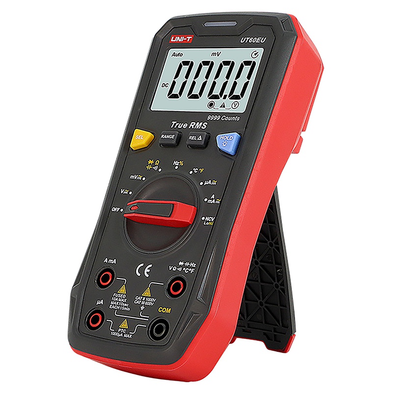 Multimetru Digital Uni-T UT60EU, True RMS, Autoscalare, CAT III 600V, Tensiune, Curent, Rezistenta, Testare Diode [2]