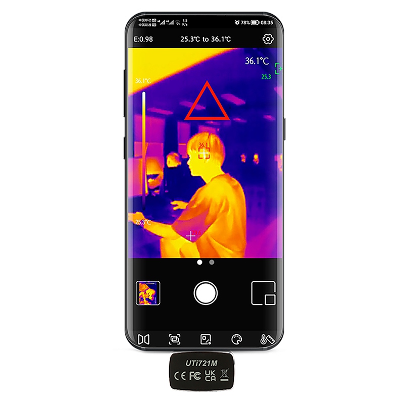 Camera Termoviziune Uni-T UTI721M, 720x540px, -20°C pana la 650°C, USB, Wi-Fi, Radiometrie [6]