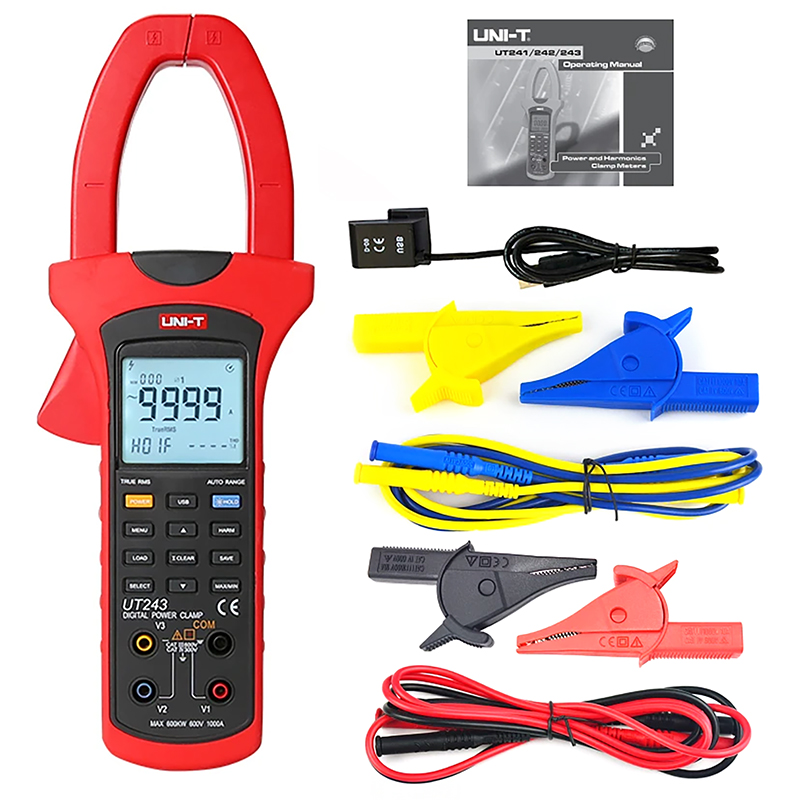 Multimetru Digital Uni-T UT243, True RMS, USB, Tip Furca, Curent AC/DC 60A, NCV, Autoscalare, Iluminare [7]