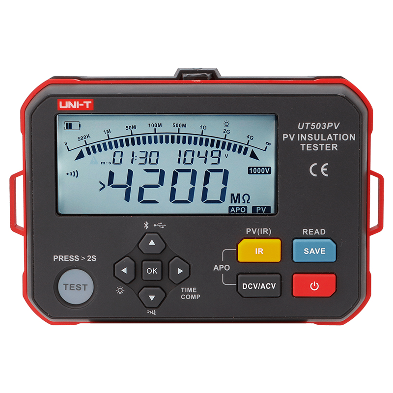 Tester Rezistenta Izolatie Uni-T UT503PV, USB, 250V-1000V, Izolatie Panouri Fotovoltaice PV, Memorie, Autoscalare [1]
