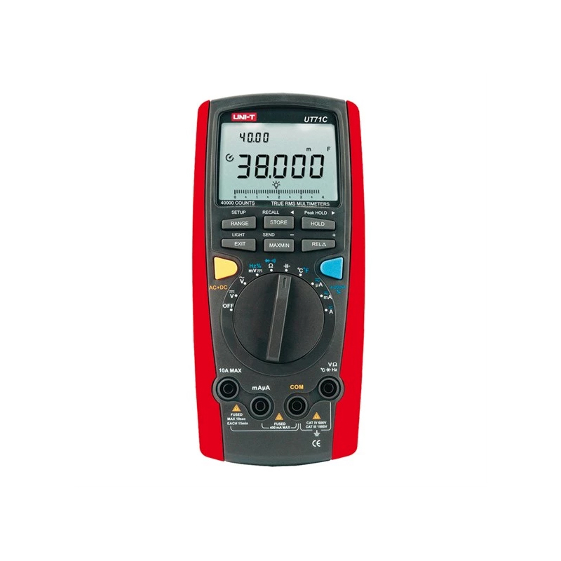 Multimetre Portabile - Multimetru Digital Uni-T UT71C, True RMS, Temperatura 1000°C, USB, Autoscalare, Capacitate, Frecventa, Iluminare