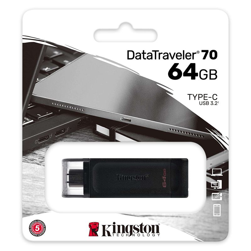 FLASH DRIVE 64GB DT70 USB 3.2 TIP C KINGSTON FLASH DRIVE 64GB DT70 USB 3.2 TIP C KINGSTON